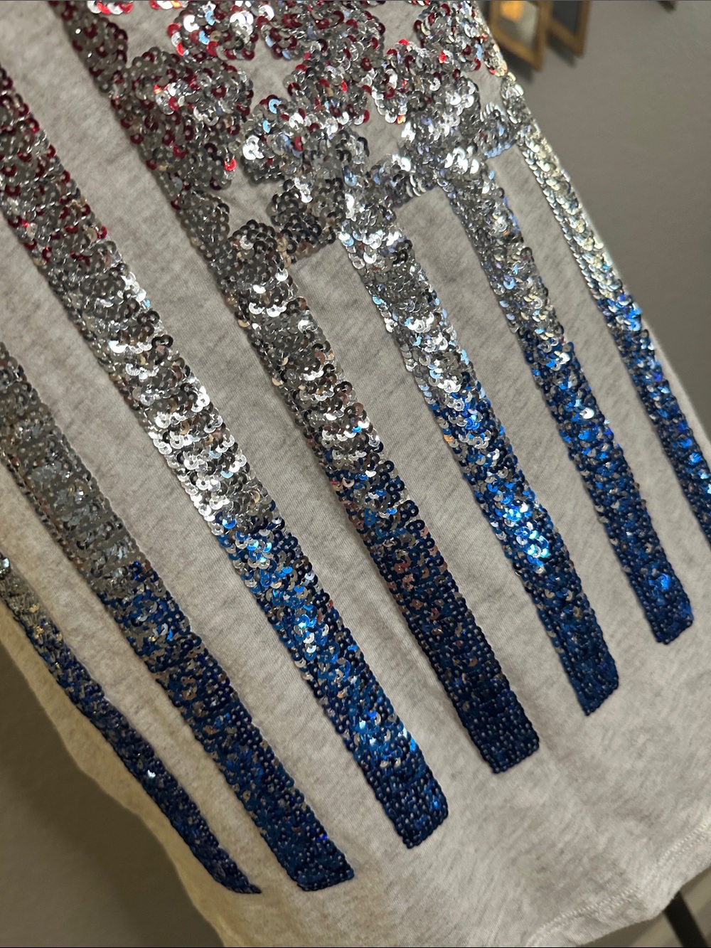 PINK Victoria's Secret Americana USA Sequin Bling Tank Top 🇺🇸 - Picture 3 of 6